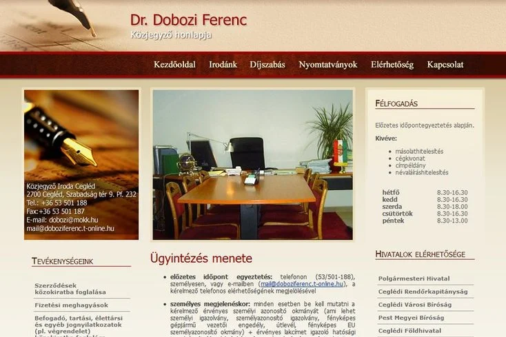 Dr Dobozi Ferenc közjegyző