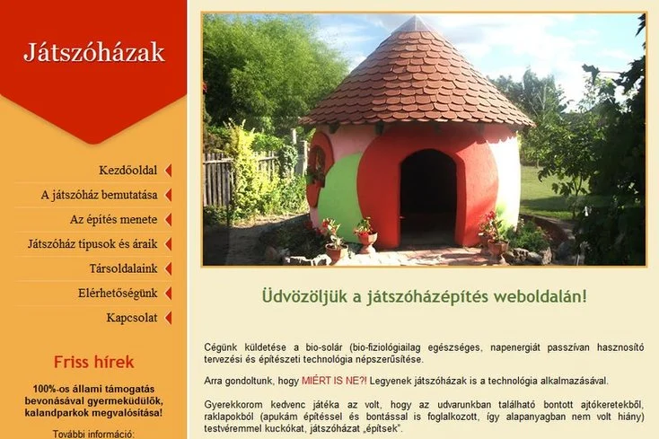 Játszóház építés