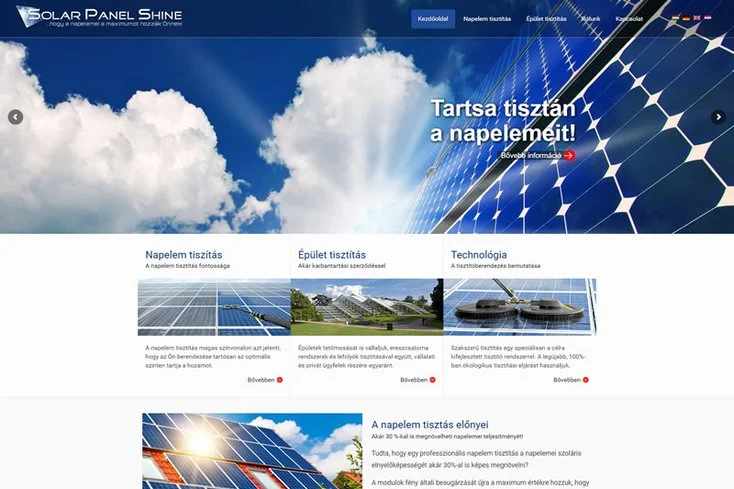 Solar Panel Shine